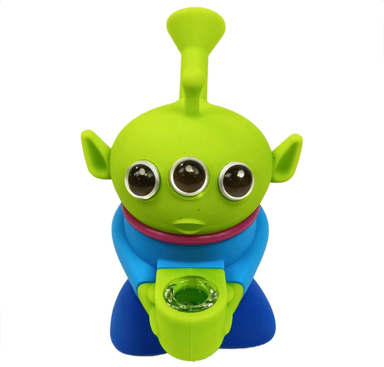 Bongo de silicone alienígena de três olhos com peças destacáveis 14cm